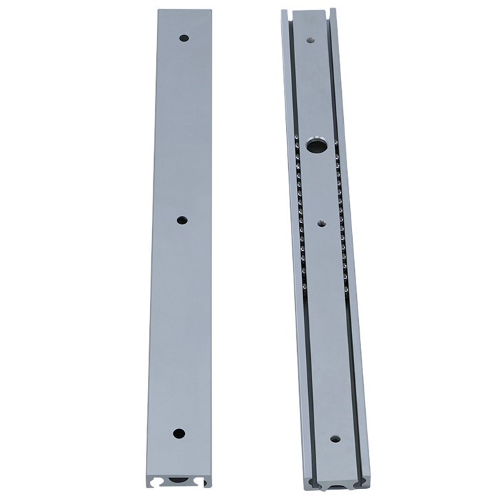Glissières de tiroir en aluminium détachables à extension simple